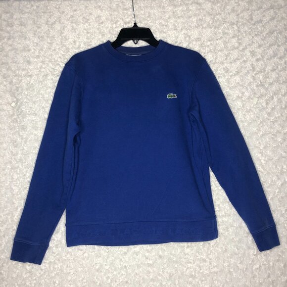 Lacoste Men's Blue‎ Long Sleeve Sweatshirt Size Small - Picture 1 of 4
